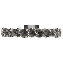 Weiler Dualife Standard Wire Wheel Brush, Threaded Hole, Steel, Partial Twist Knotted