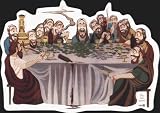 The Last Session - Religious Last Supper Parody with Hookahs, Wine, Joints & More - Sticker / Decal