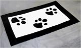 Melia Canvas Pet Placemat- Paw Design - LARGE