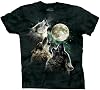 The Mountain Three Wolf Moon Short Sleeve Tee
