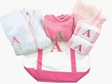 Overstuffed Tote Gift Set for Baby Girl - Personalized