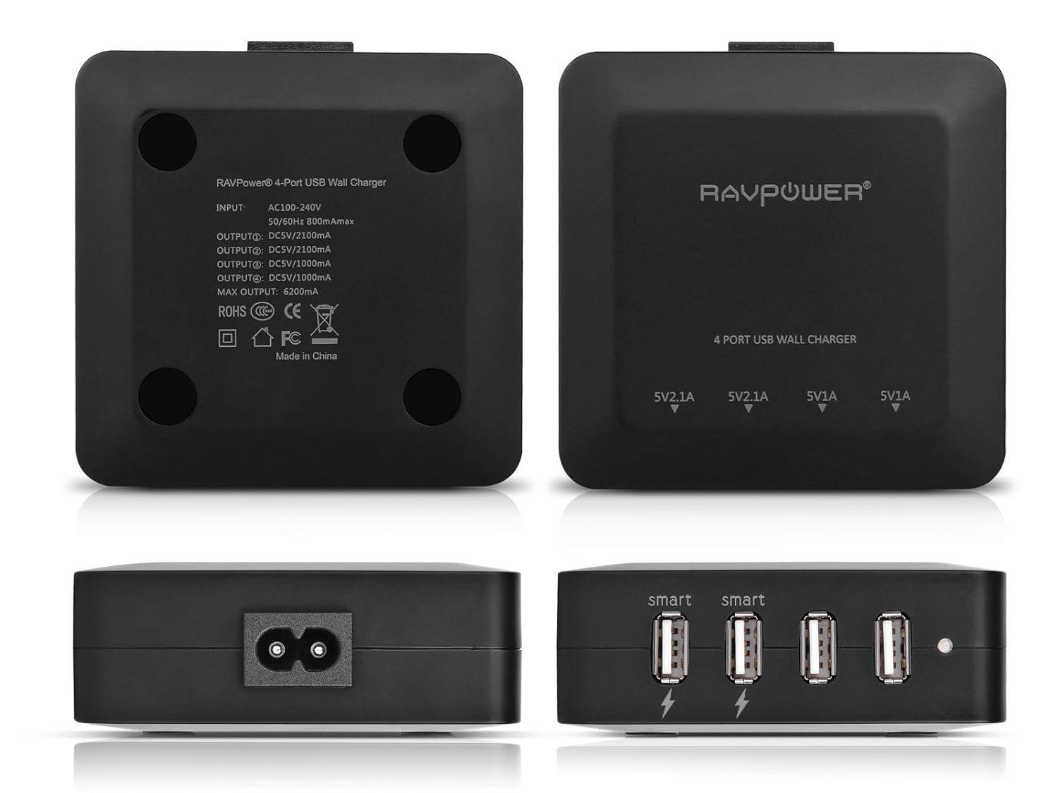 Leotec Lectabusb Caricabatterie Da Muro 5V/2A Con Cavo 2.5x0.7mm E Micro USB, Per Tablet E Smartphone, Nero