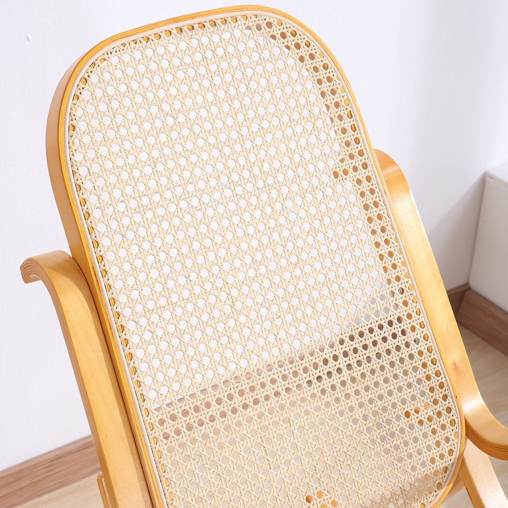 Rocking Chair Rattan Knitting Leisure Chair Vintage Living Room