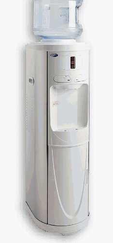 Whynter Free-Standing Hot and Cold Water Dispenser with Storage - Stainless Steel/ White