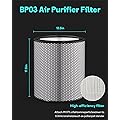 Leemone BP03 Filter for Dyson Air Purifier, Replacement Air Purifier Fi-lter HEPA H13 Efficiency Filter for Dyson BP03 Big+Quiet
