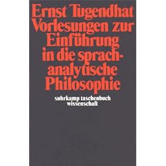 Vorlesungen zur Einf�hrung in die sprachanalytische Philosophie (suhrkamp taschenbuch wissenschaft)