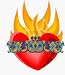 Sacred Heart Auto Glass Sticker