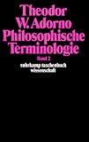 Philosophische Terminologie: Zur Einleitung - Band 2: BD 2 - Theodor W. Adorno