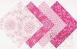 28 5" Marie Osmond Fuchsia Quilt Cotton Fabric Squares