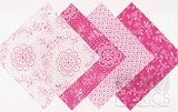 28 5" Marie Osmond Fuchsia Quilt Cotton Fabric Squares