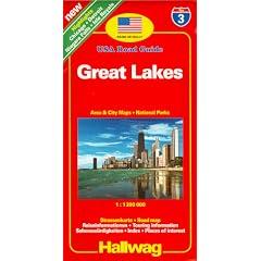 Hallwag USA Road Guide, No.3, Great Lakes (USA Road Guides) (Taschenbuch)