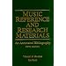 Music Reference and Research Materials: An Annotated Bibliography