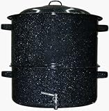  : Graniteware 3-Piece 19-Quart Clam and Lobster Steamer with Faucet Set
