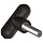 DimcoGray Black Thermoplastic T-Handle Wing Knob, Zinc Stud: 1/4-20" Thread x 1" Length, 2-1/4" Diameter x 1-7/16" Height x 3/4" Hub Dia x 5/8" Hub Length (Pack of 10)