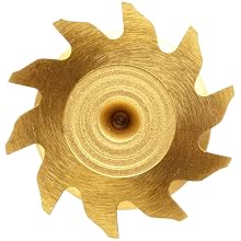 Niagara Cutter B555 Straight Tooth Shank Type Keyseat Cutter, High Speed Steel, TiN Coated, Round Shank, 5/8" Cutter Diameter, 10 Tooth, 3/32" Width