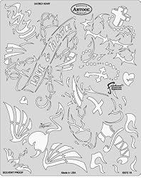 Artool - Kustom Kulture Airbrush Templates by Craig Fraser - Sacred Heart