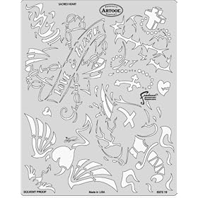 Artool - Kustom Kulture Airbrush Templates by Craig Fraser - Sacred Heart