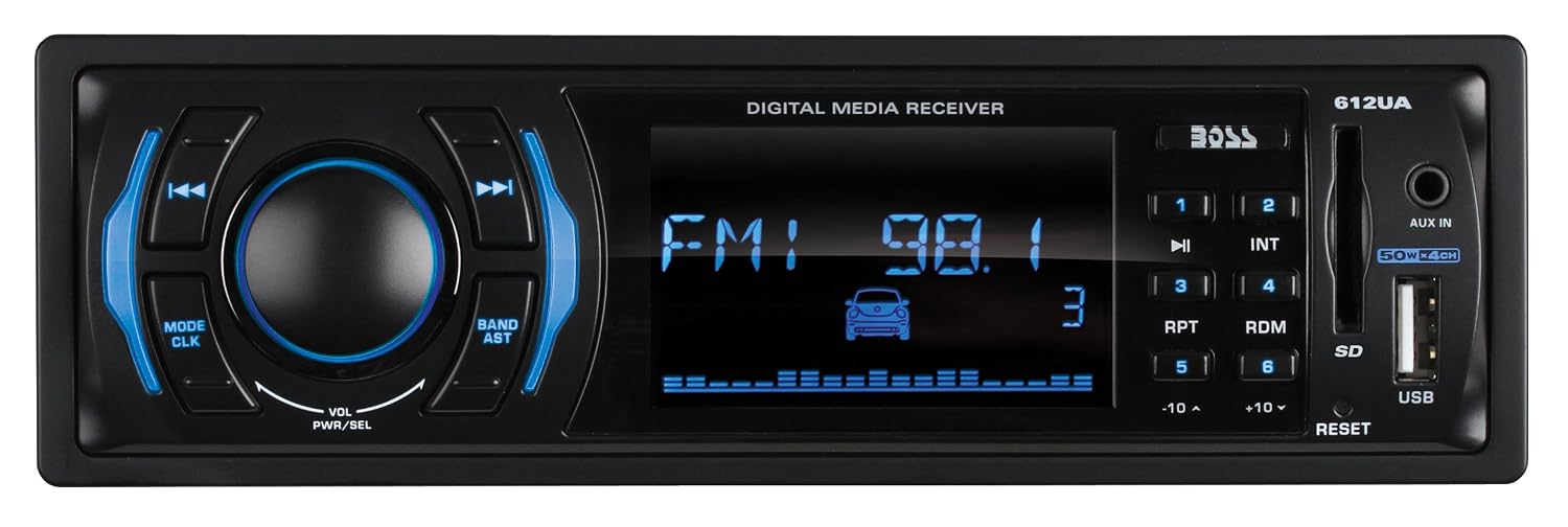 Boss 612UA MP3-Compatible Digital Media AM/FM Receiver