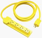Coleman Cable 04429 Polar/Solar Plus Quadnector 12/3 SJEOW 100-Foot Four-Way Power Blocks
