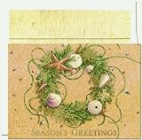 Beach Wreath Holiday Cards