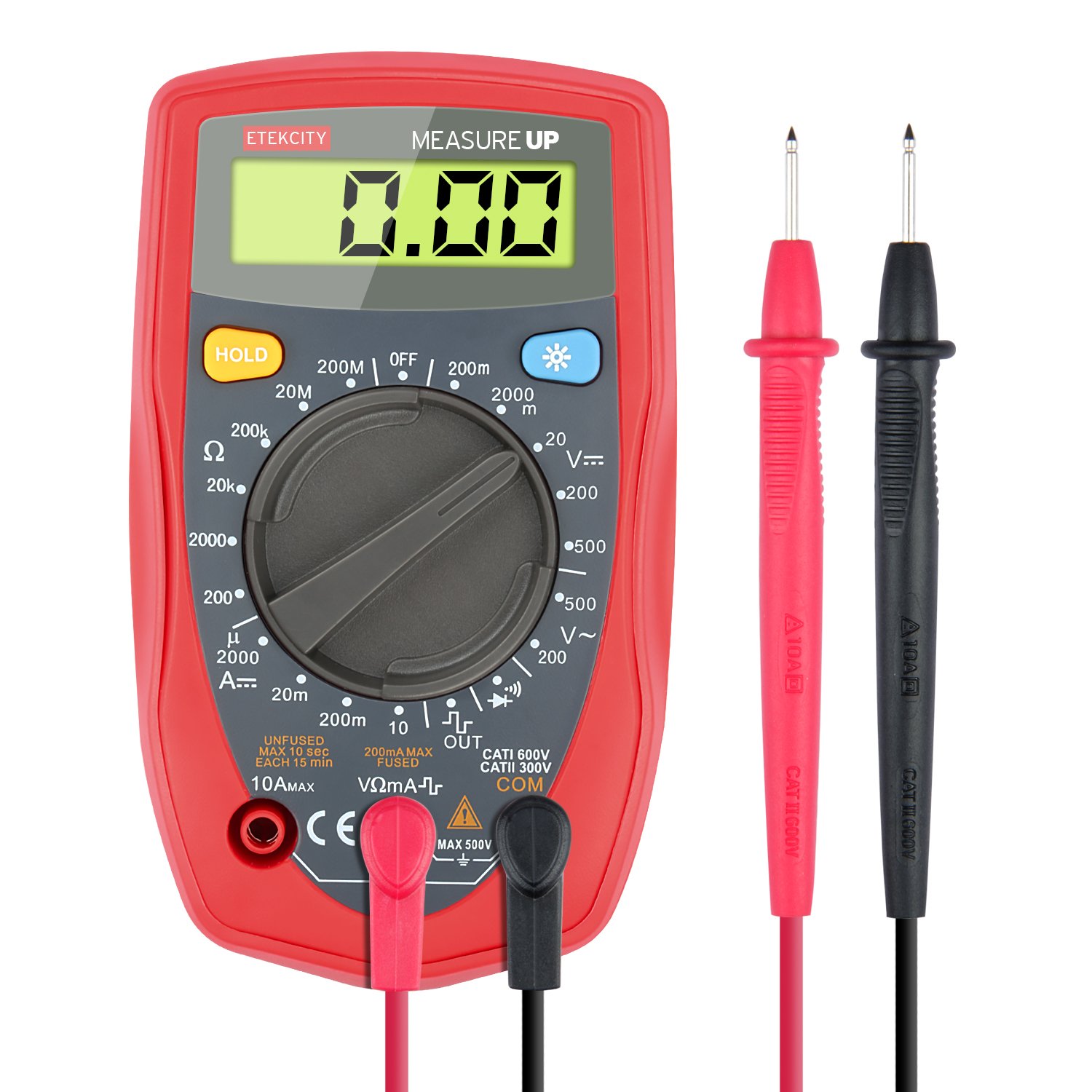 Multimeters Tester Voltmeter Ammeter Ohmmeter AC DC Measuring Voltage