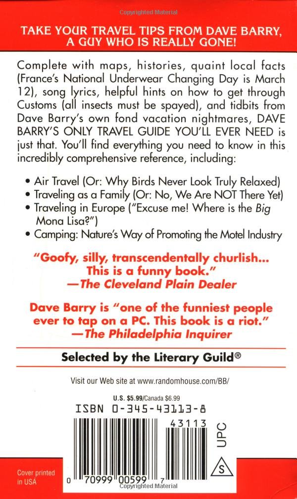 Dave Barry's Only Travel Guide You'll Ever Need: Dave Barry ...