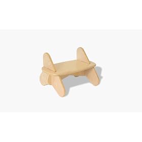 Eco-friendly Kid's First Wave Steps Stool - Surfin Kids Natural Finish by Ecotots
