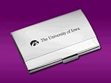 University of Iowa - Business Card Holder - Laser Engraved
