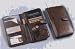 Men's Secretary Wallets | Men's Snap Wallets | Men's Long Wallets - Passport Travel Organizer by Winn International Black/Snap