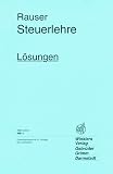 Produkt-Bild: Steuerlehre. L&ouml;sungen: Veranlagung L&ouml;sungen