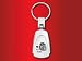 poodle49 - Poodle Teardrop Keychain Laser engraved