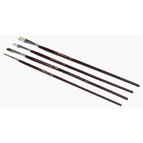 Linzer Products A444 4-Piece Artist Paint Brush Set by Linzer Products