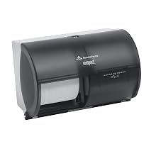 Georgia-Pacific Compact 5679500 Translucent Smoke Compact Bathroom Tissue Dispenser and Angel Soft ps Starter Kit, 10-1/8" Width x 7-1/8" Height x 6-3/4" Depth