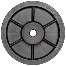 Timing Belt Pulley Lexan Polycarbonate, 3mm Pitch, 33.6mm Diameter, 6mm Bore, Single Flange, 9mm Wide Belt