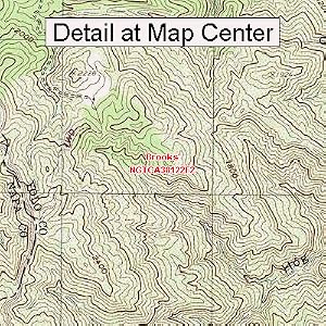 Buy USGS Topographic Quadrangle Map - Brooks, California (Folded Waterproof)