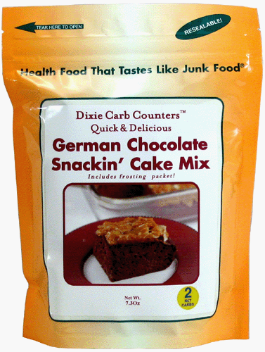 Dixie Carb Counters German Chocolate Snackin' Cake Mixes by Dixie Diner