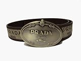 Prada - Prada Logo Buckle Belt - Corda Beige