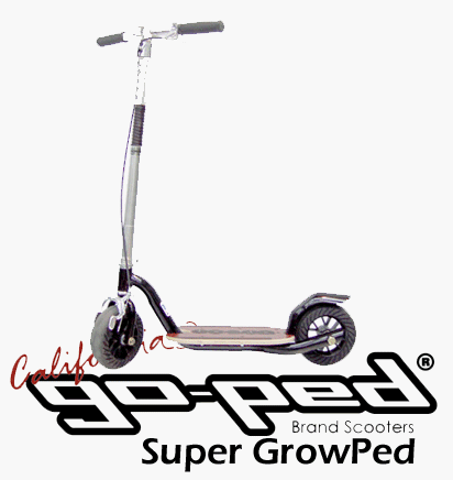 Go-Ped Super Grow-Ped Kick Scooter (Sinister Black)