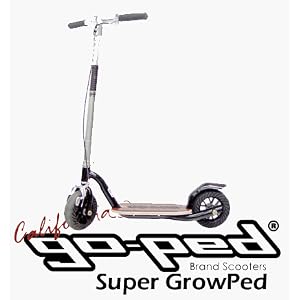 Go-Ped Super Grow-Ped Kick Scooter (Sinister Black) by 