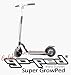 Sporting Goods : Go-Ped Super Grow-Ped Kick Scooter (Sinister Black)