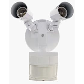 Heath/Zenith SL-5312-WH DualBrite Motion-Sensing Security Light, White