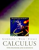 Calculus for Engineering and the Sciences: Preliminary Edition (Pt. 1)