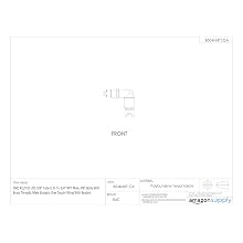SMC KQ2L07-34AS PBT & Brass Push-to-Connect Tube Fitting with Sealant, 90 Degree Elbow, 1/4" Tube OD x 1/8" NPT Male
