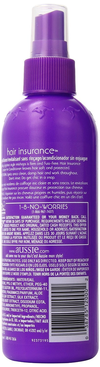Amazon.com : Aussie 8 oz Aussie Hair Insurance Leave-In Conditiner ...