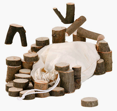 Childrens Toyshop  Toys : Branch Wood Bricks