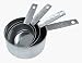 4 Piece Stainless Steel Measuring Cup Set