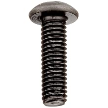 Class 12.9 Alloy Steel Socket Cap Screw, Black Oxide Finish, Button Head, Internal Hex Drive, Meets ISO 7380, 20mm Length, Fully Threaded, M5-0.8 Metric Fine Threads, Imported (Pack of 100)