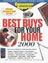 Consumer Reports  Best Buys For Your Home 2000