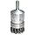 Weiler Wire End Brush, Banded, Round Shank, Steel, Partial Twist Knotted