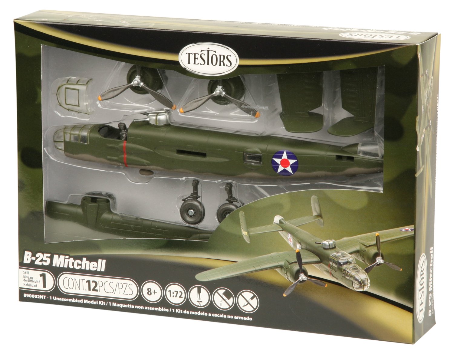 Testors B25 Mitchell Aircraft Model Kit (172 Scale) eBay